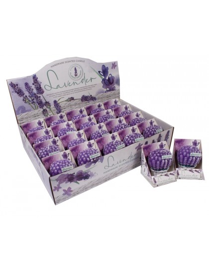 Díszgyertya figurka 70mm Lavender 20db/cs.