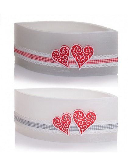 LAMPION Csónakos 265x95mm Hearts