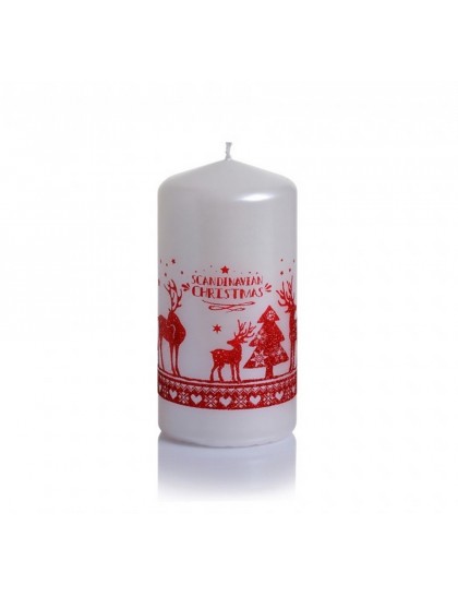 Díszgyertya Scandinavian Christmas New 60x130mm 