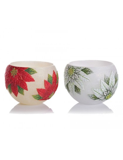 LAMPION Dekor.Christmas Flower 120mm