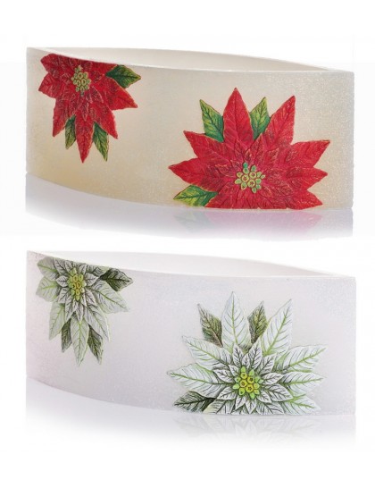 LAMPION Dekor.Christmas Flower 265x95 mm
