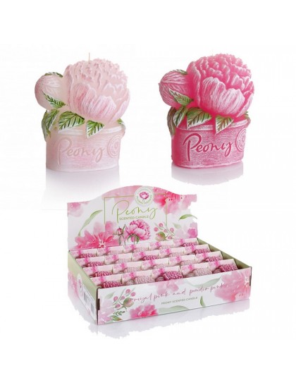 Díszgyertya figurka 80mm Peony 20db/cs